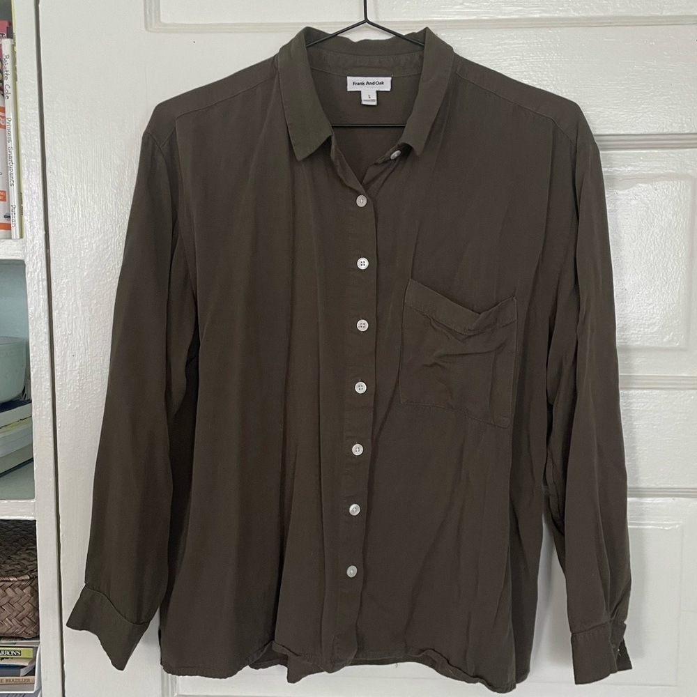 Frank and Oak viscose button-down